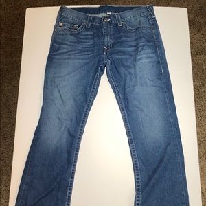 True Religion Mens Blue Jeans Size 36 Straight